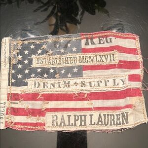 Ralph Lauren Distressed American Flag Patch